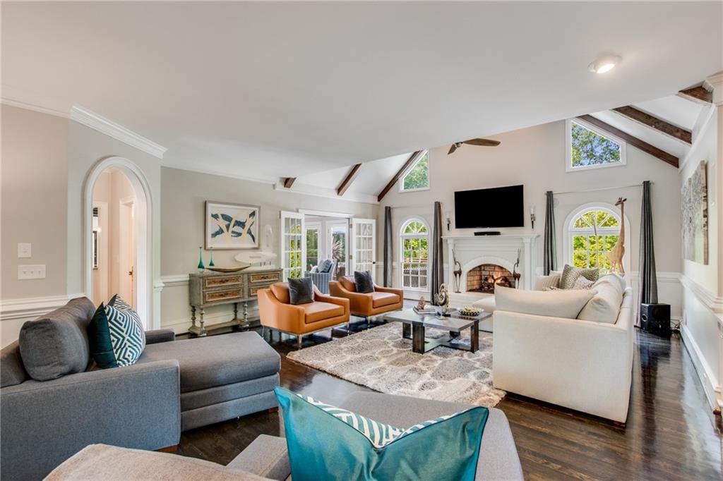 2995 Coles Way Atlanta, GA 30350 - Photo 7 of 44 a living room with furniture and a flat screen tv