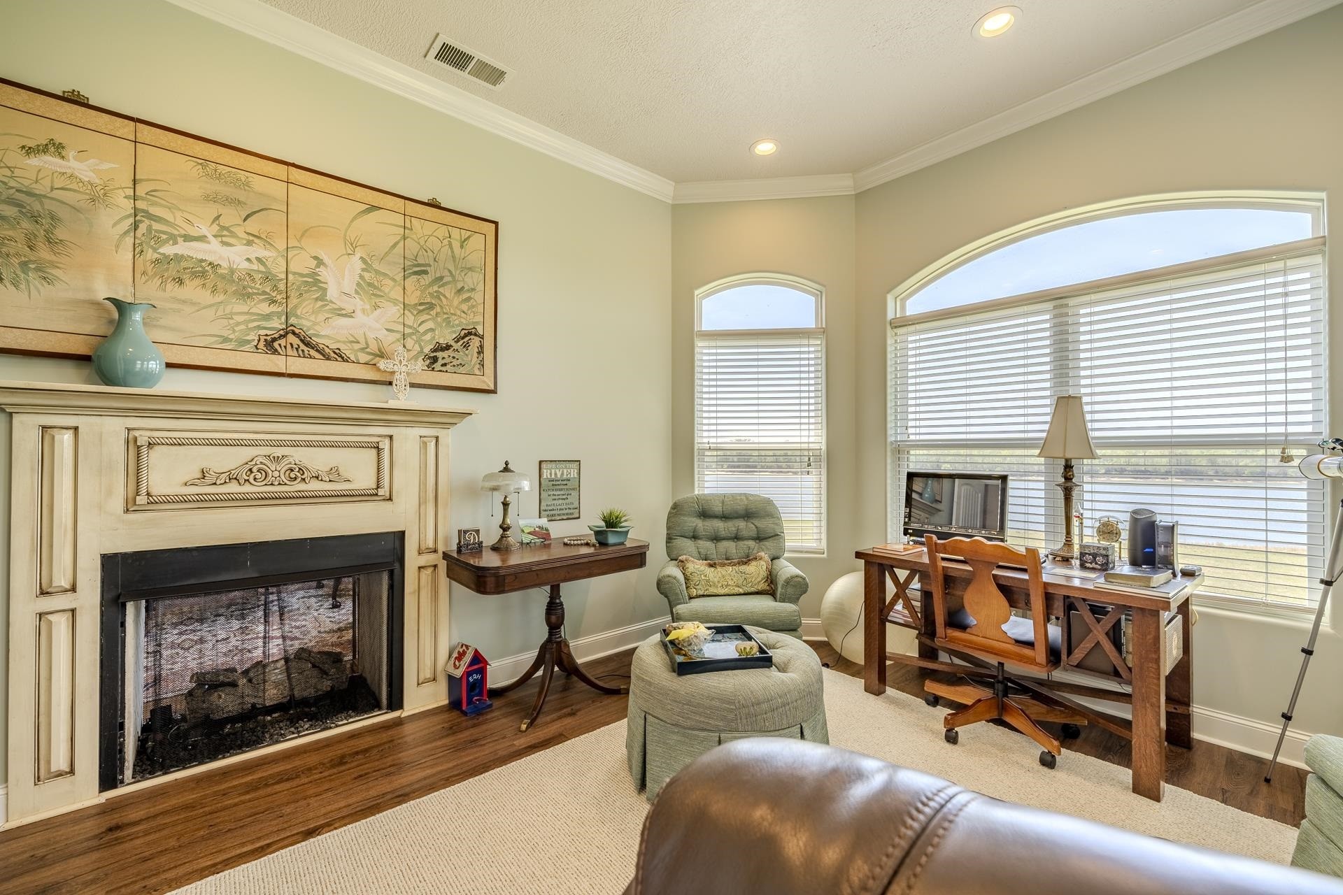 875 Faith Lane Savannah, TN 38372 - Photo 19 of 40 a living room with furniture large window and a fireplace