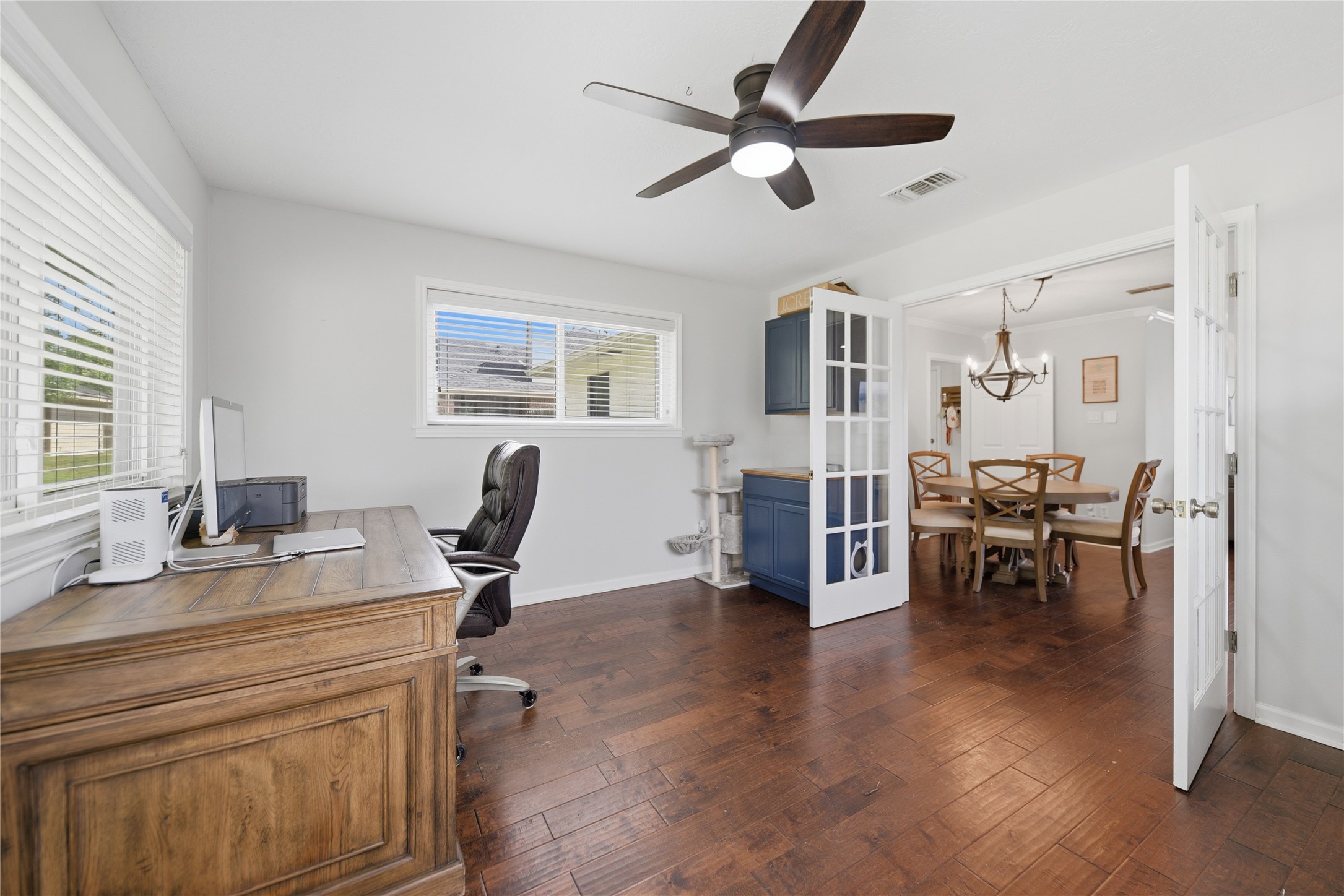 207 Briar Ridge Drive Bellville, TX 77418 - Photo 32 of 36 a view of a workspace with furniture and a window