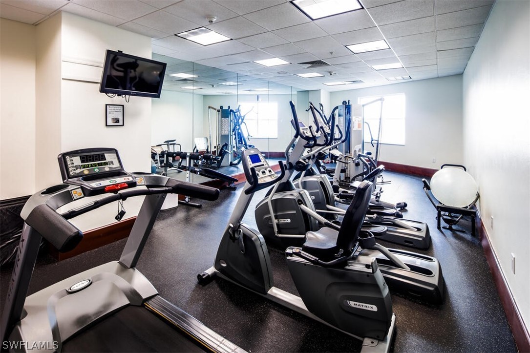2797 First Street, Unit 2101 Fort Myers, FL 33916 - Photo 22 of 26 a view of a room with gym equipment