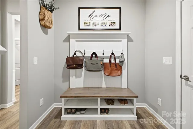 a bedroom with furniture and a bed