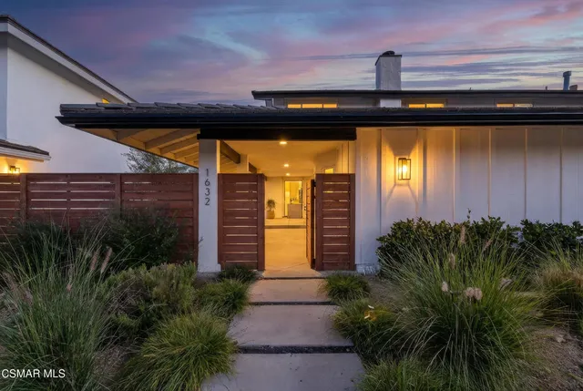 a view of outdoor space with garden