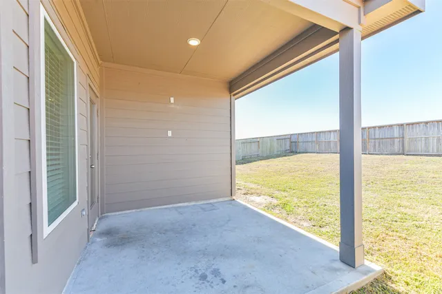 a house view with a garden space