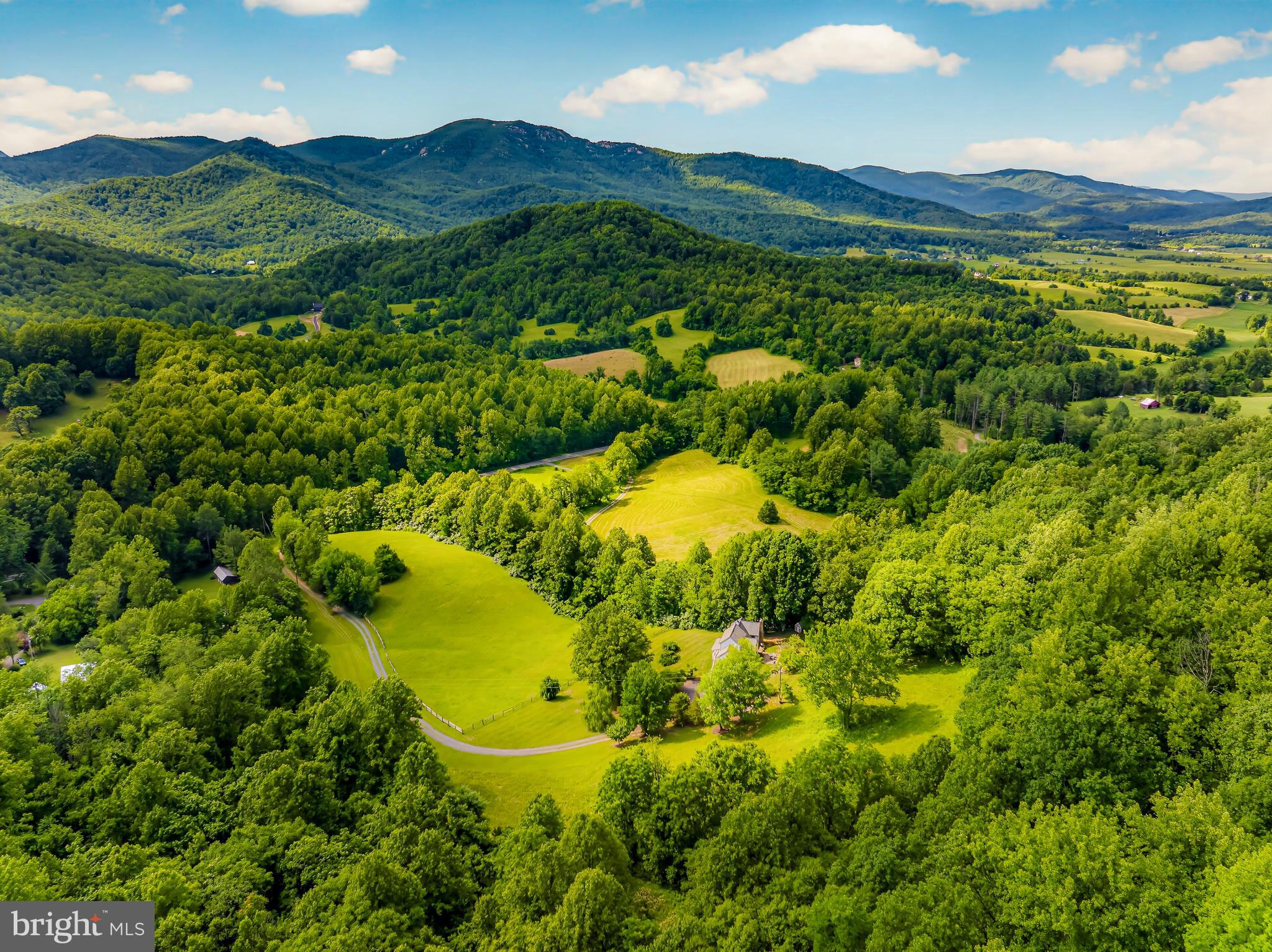 4028 South F T Valley Road Etlan, VA 22719 - Photo 17 of 101 a view of a lush green hillside and a houses