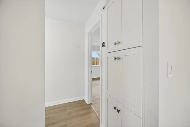 a view of wooden fence