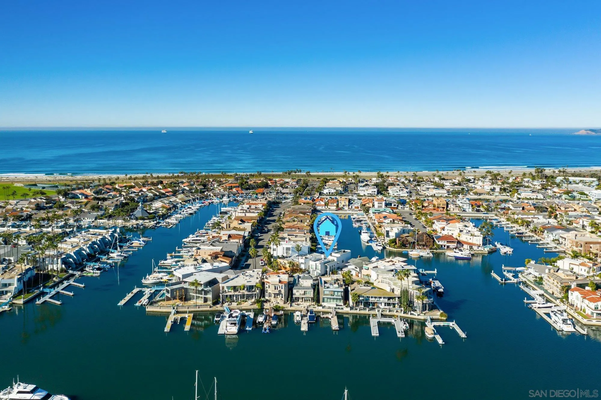 21 Green Turtle Road Coronado, CA 92118 - Photo 3 of 55 an aerial view of residential building with ocean view