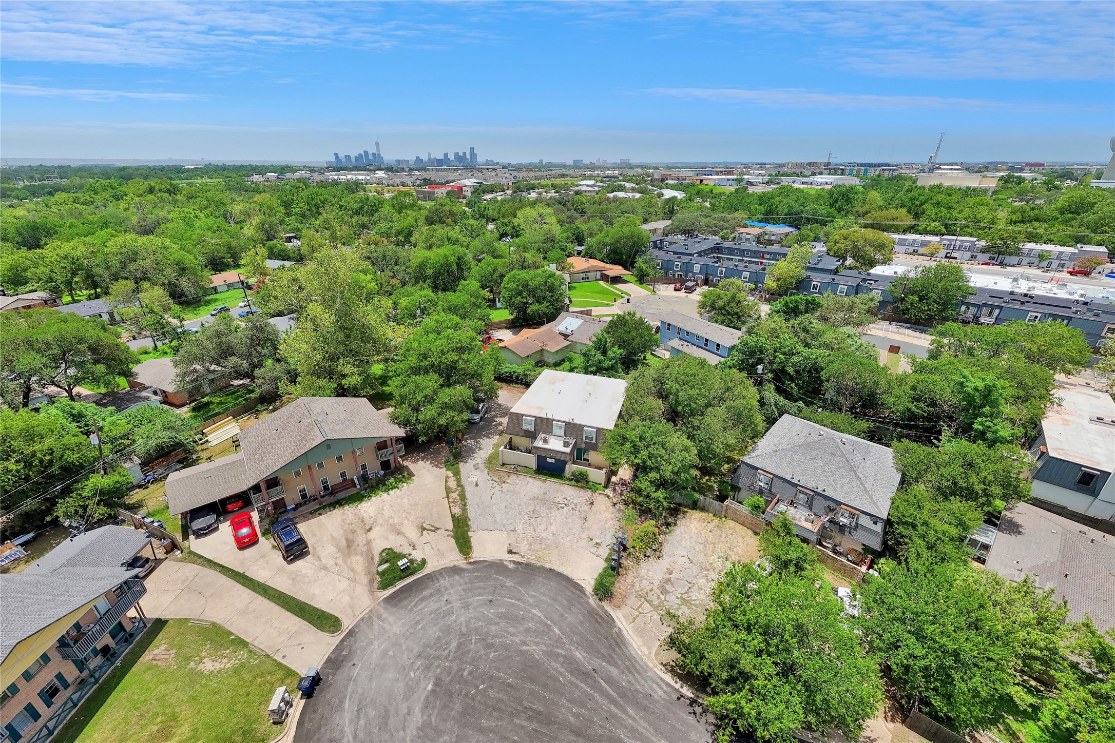 5002 Blue Spruce Circle, Unit C Austin, TX 78723 - Photo 4 of 18 an aerial view of multiple house
