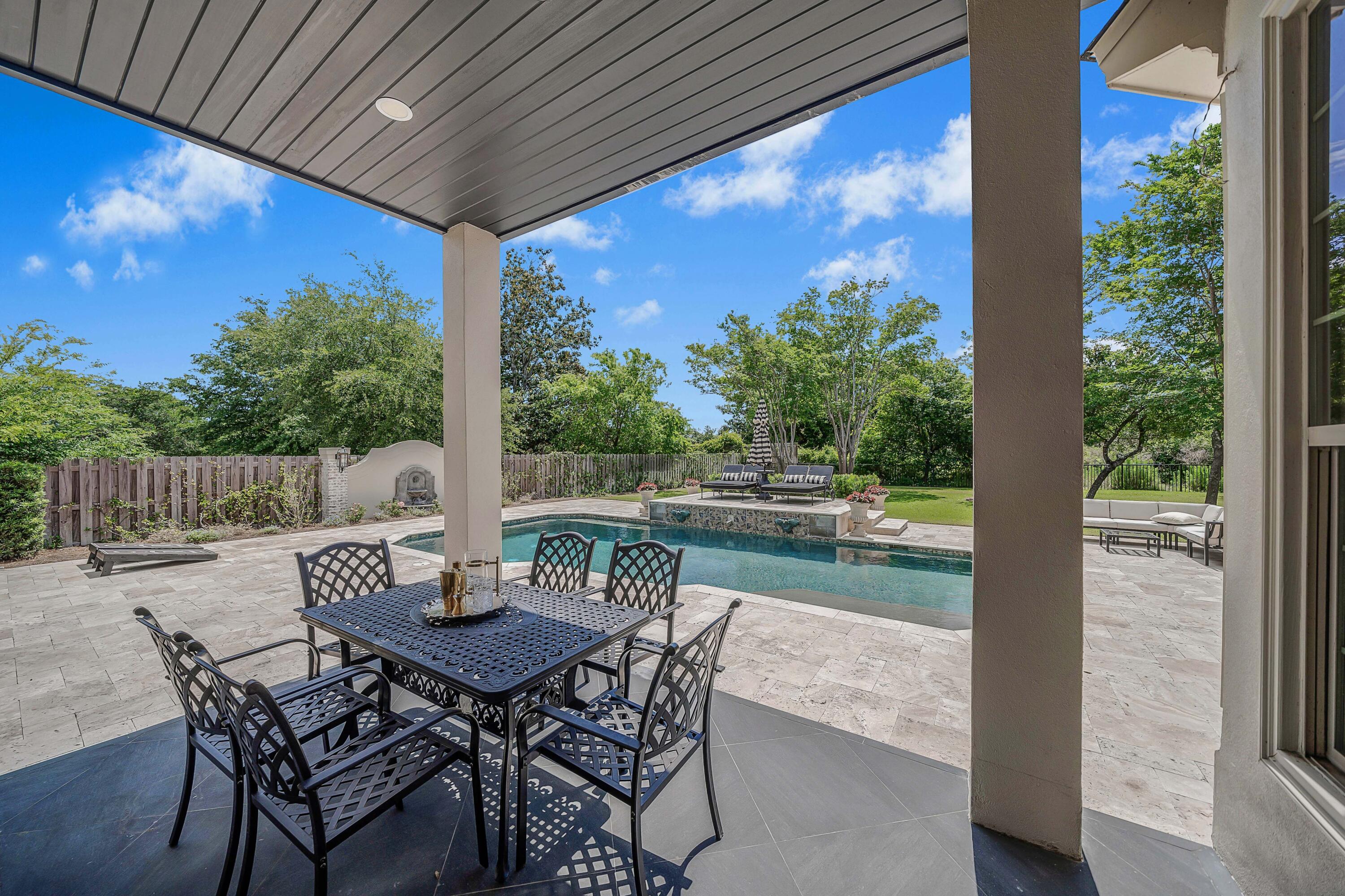 3417 Dragon's Ridge Road Panama City Beach, FL 32408 - Photo 54 of 69 a view of balcony with furniture and garden