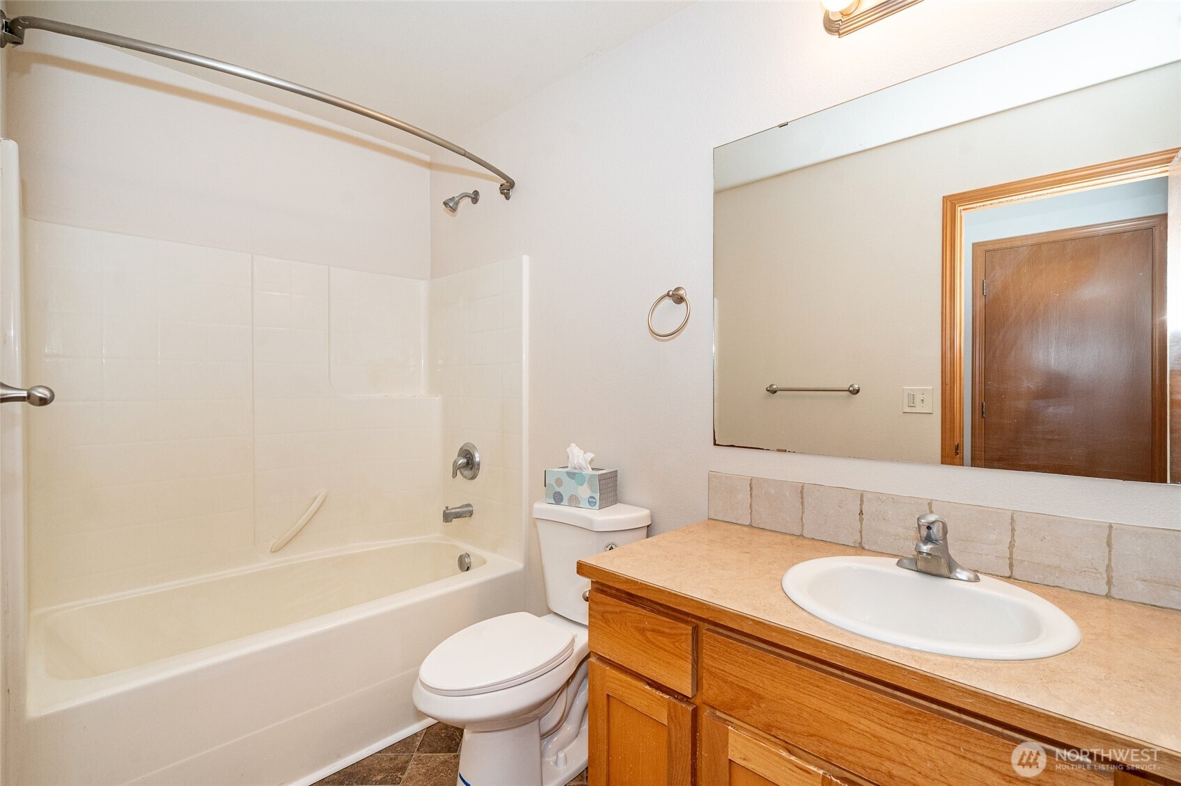 241 Parkside Loop Napavine, WA 98532 - Photo 9 of 34 a bathroom with a sink toilet vanity and shower