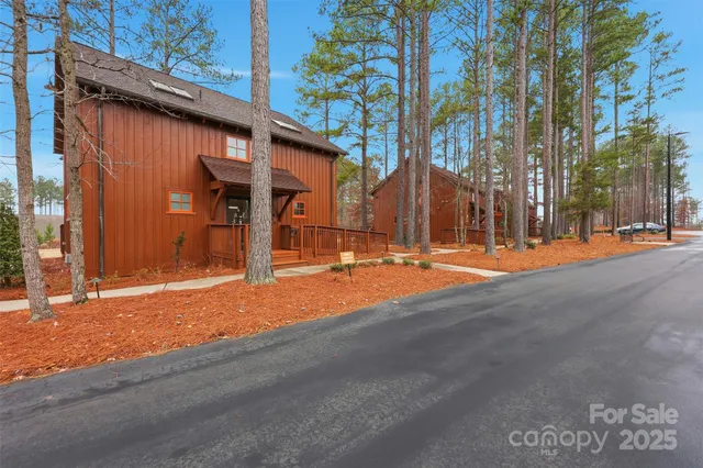 a view of a building with traffic signal
