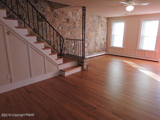17 Fetherman Street Stroudsburg, PA 18360 - Photo 2 of 20 Living Room w Oak Floors/Stairs