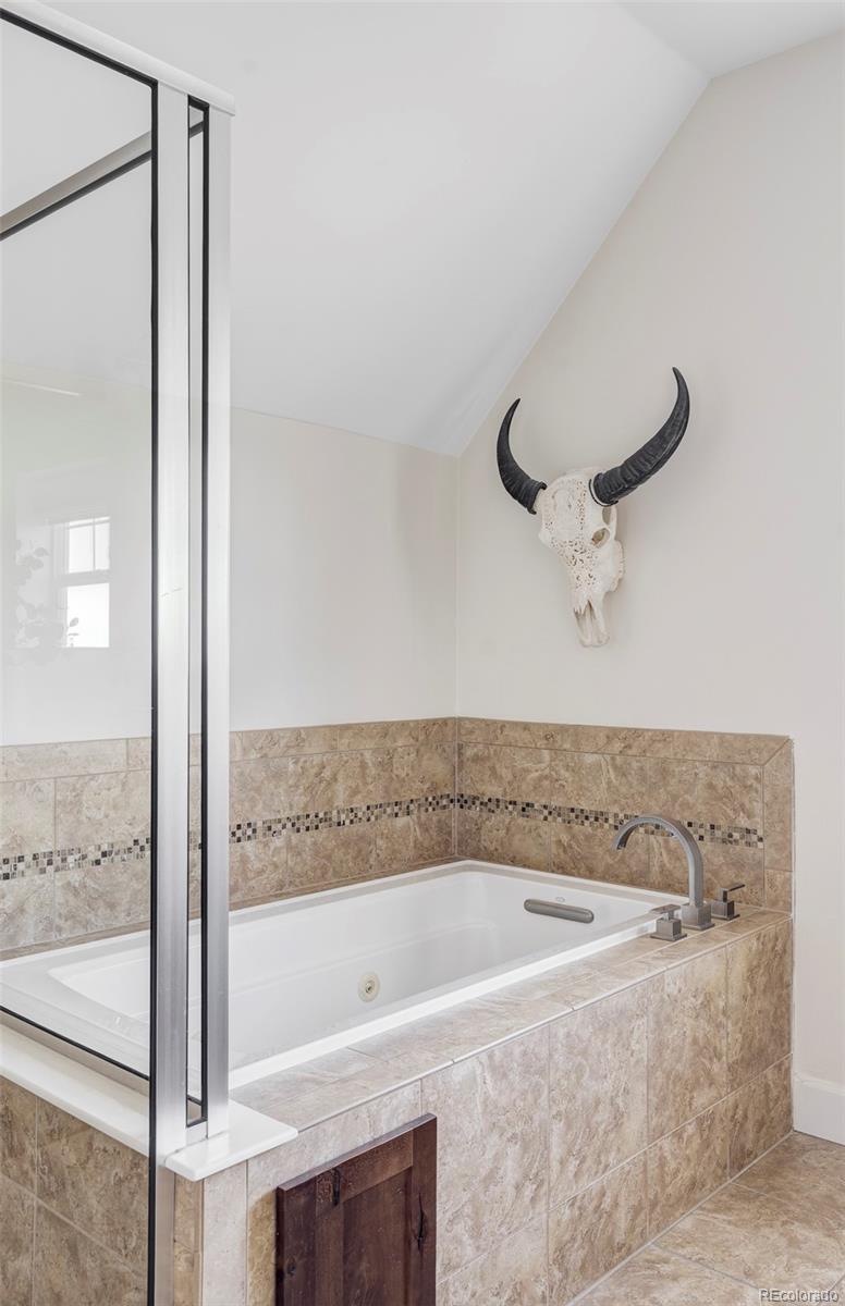 2908 Ironton Street Denver, CO 80238 - Photo 17 of 30 a bathroom with a bathtub and a shower