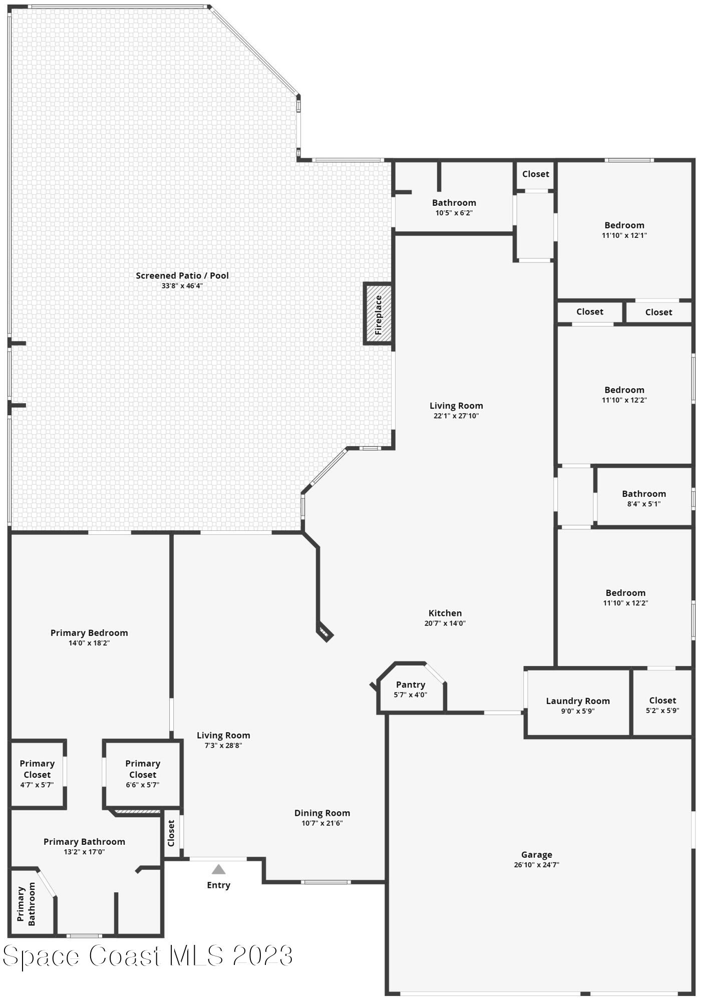 1430 Dalbora Road Merritt Island, FL 32953 - Photo 109 of 109 -1430 Dalbora Road-Floor Plan-