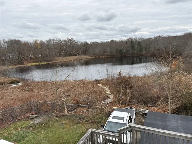 a view of lake with mountain