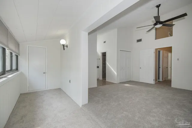 a view of a room with window