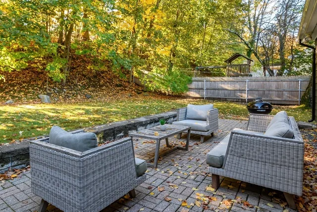a view of furniture in a room