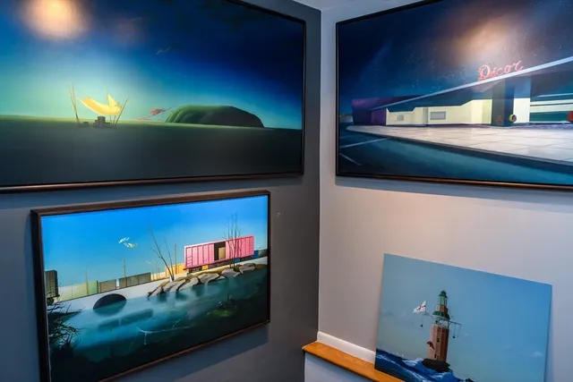 a view of outdoor space and yard