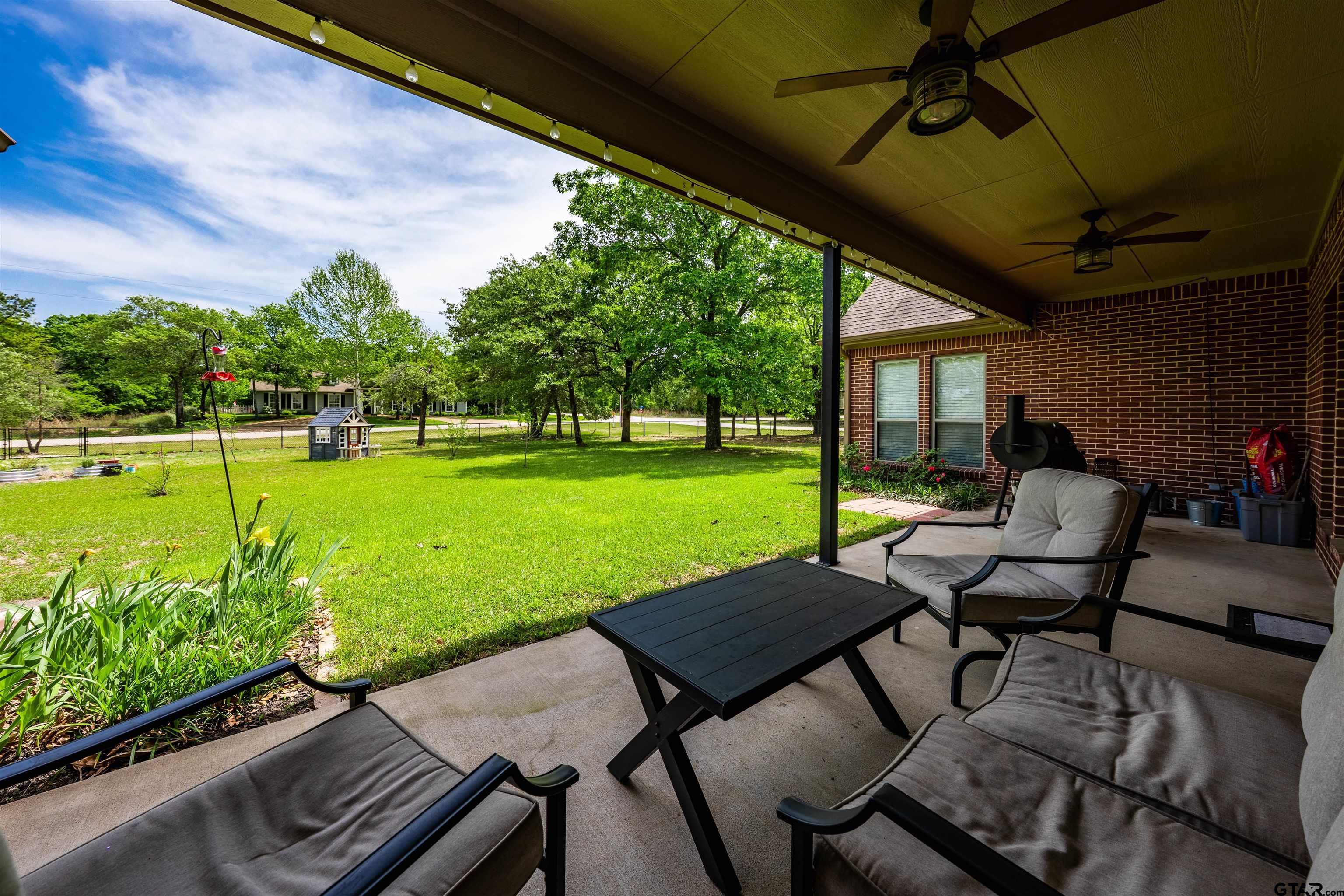3597 Pedernales North Athens, TX 75752 - Photo 24 of 32 a view of a patio with garden