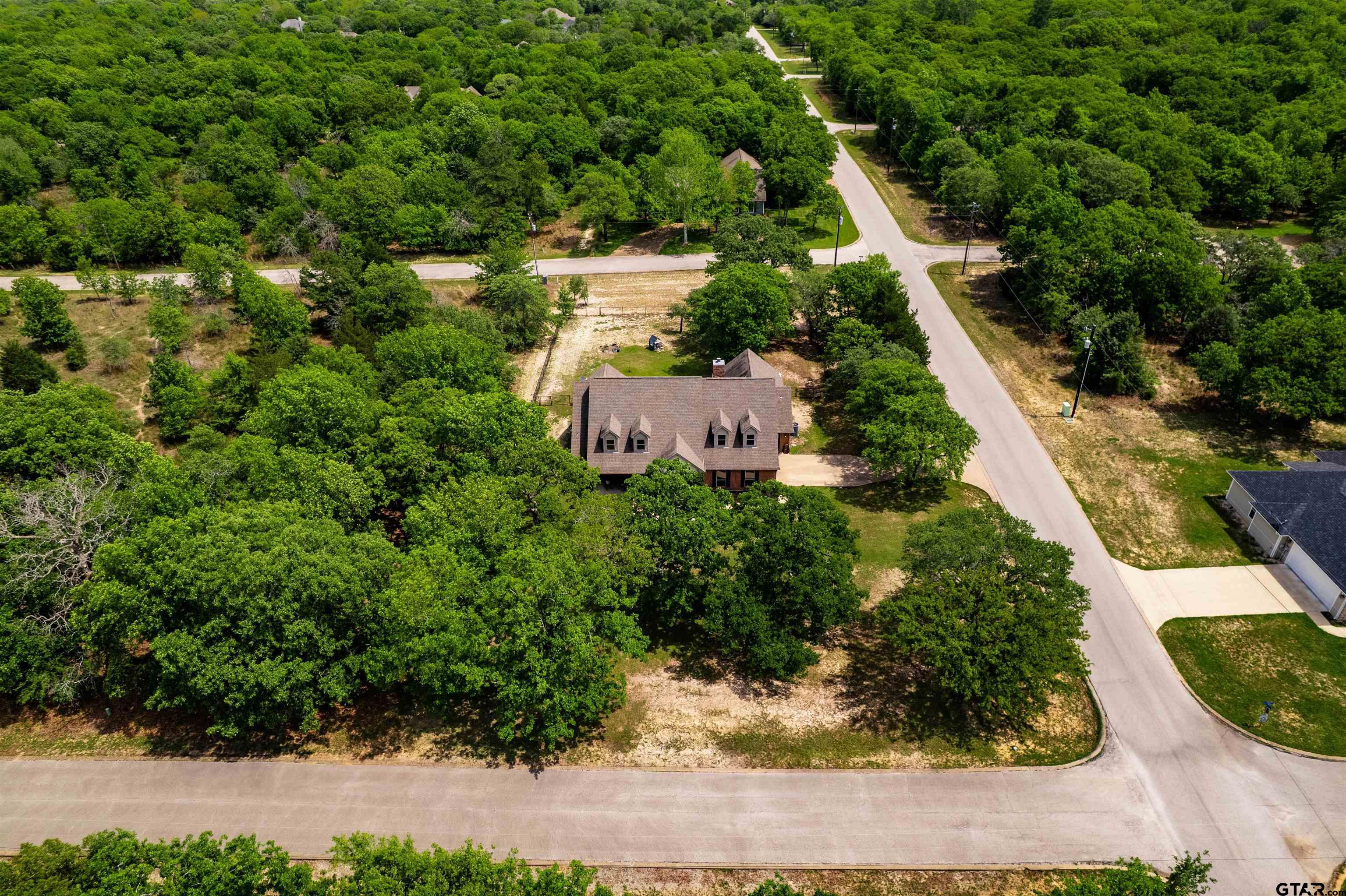 3597 Pedernales North Athens, TX 75752 - Photo 27 of 32 an aerial view of house with yard