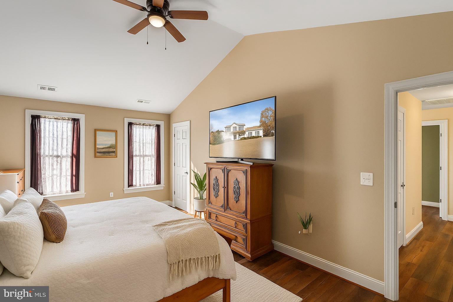 2182 Towles Road Midland, VA 22728 - Photo 28 of 50 a bedroom with a bed and wooden floor