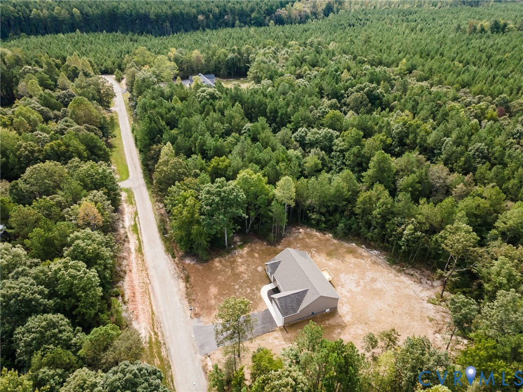 1900 Moody Fox Lane Carson, VA 23830 - Photo 32 of 38 an aerial view of a house with a yard