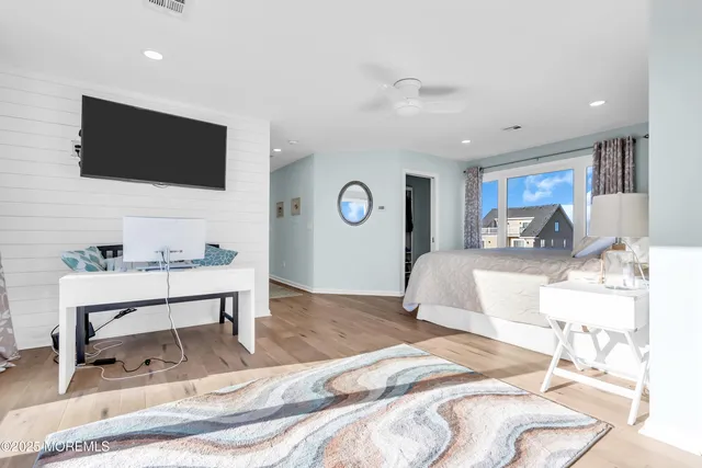 a view of a lake with outdoor space