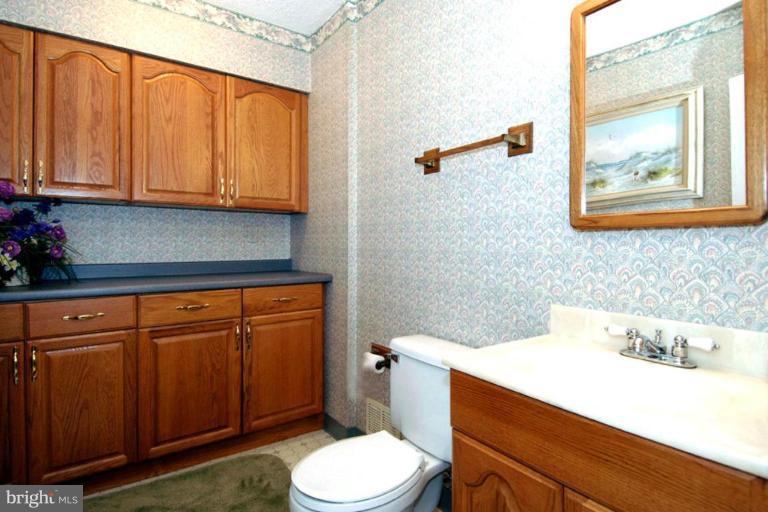 1907 Ridgewood Road Hanover, MD 21076 - Photo 23 of 30 a bathroom with a sink a toilet and mirror