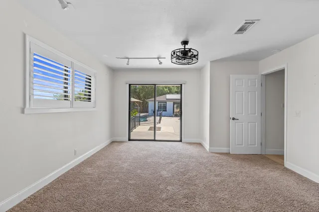 a view of an empty room