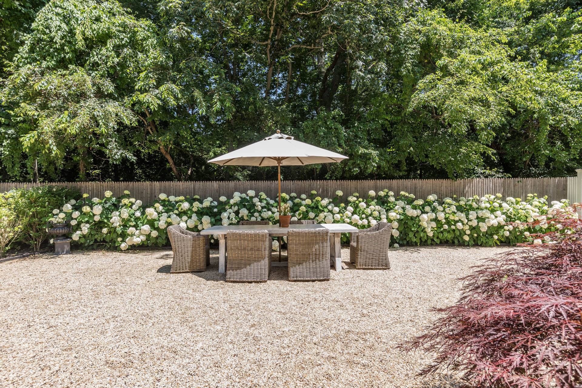 1253 Brick Kiln Road Sag Harbor, NY 11963 - Photo 17 of 31 a view of a garden with sitting area