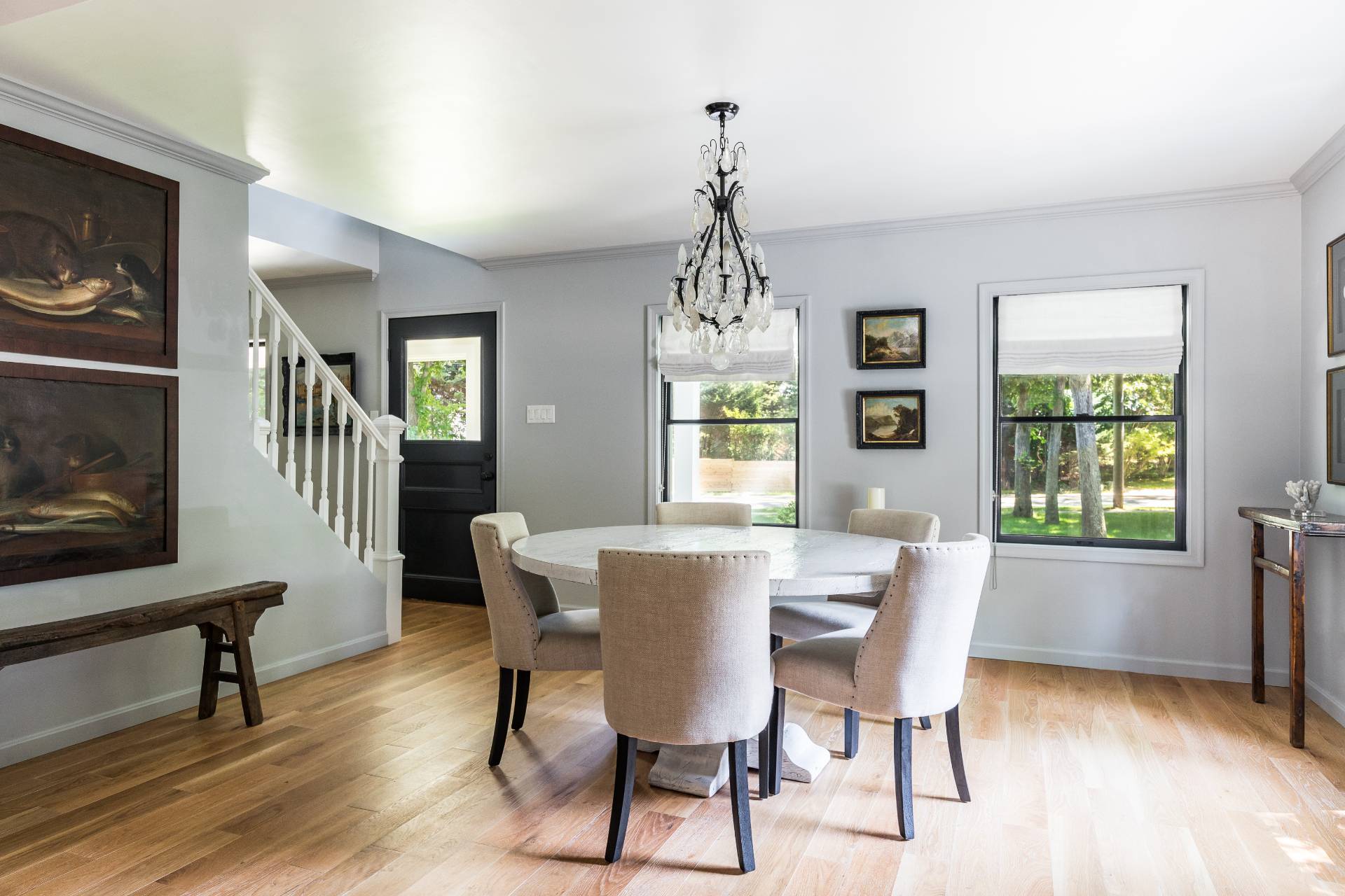 1253 Brick Kiln Road Sag Harbor, NY 11963 - Photo 24 of 31 a view of a dining room with furniture window and wooden floor