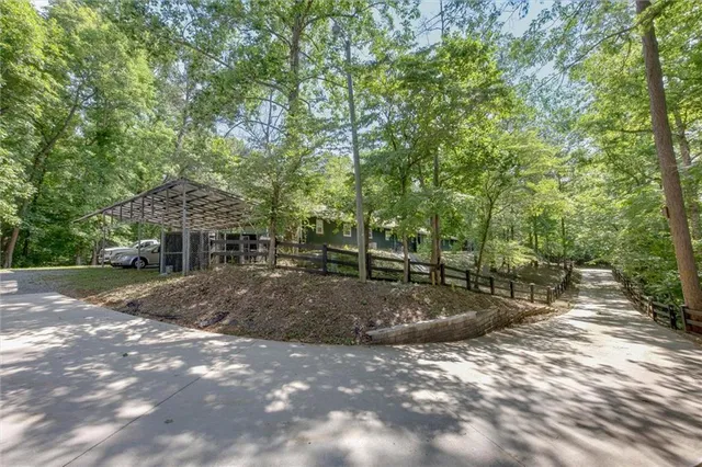 a view of a out door space area