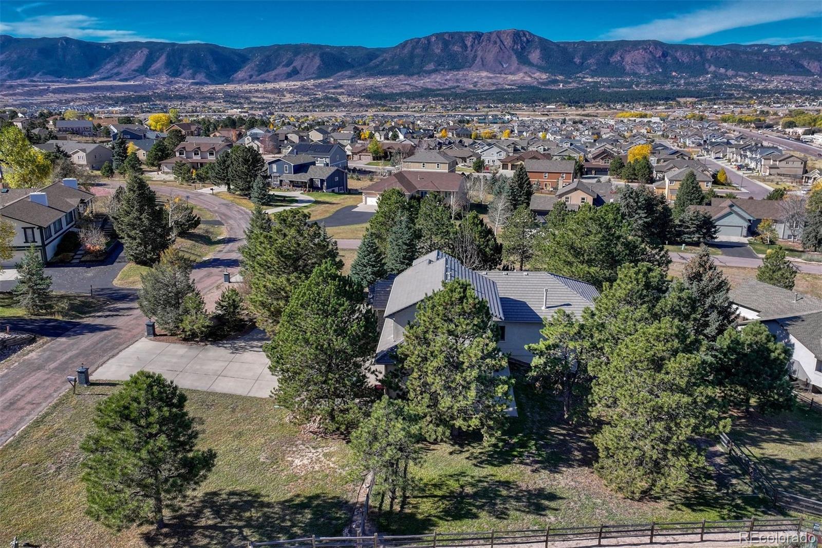 17870 New London Road Monument, CO 80132 - Photo 42 of 44 an aerial view of residential house with outdoor space