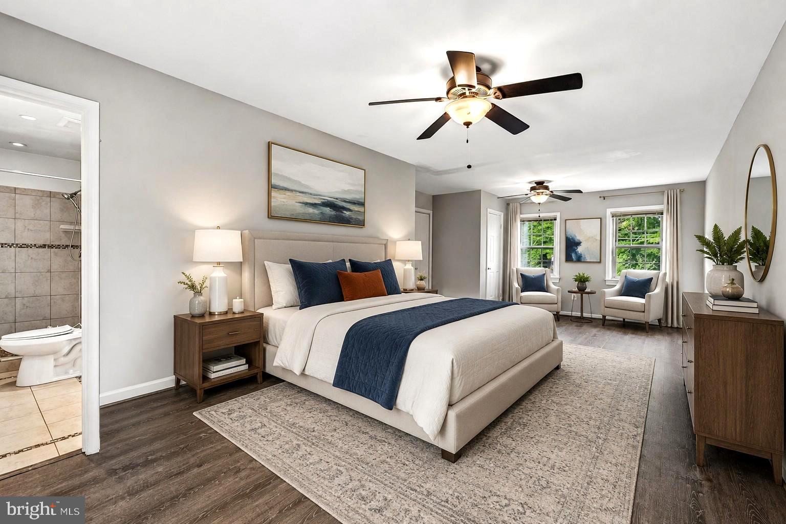 7436 Porch Road Warrenton, VA 20187 - Photo 26 of 46 Primary Bedroom Virtually Staged