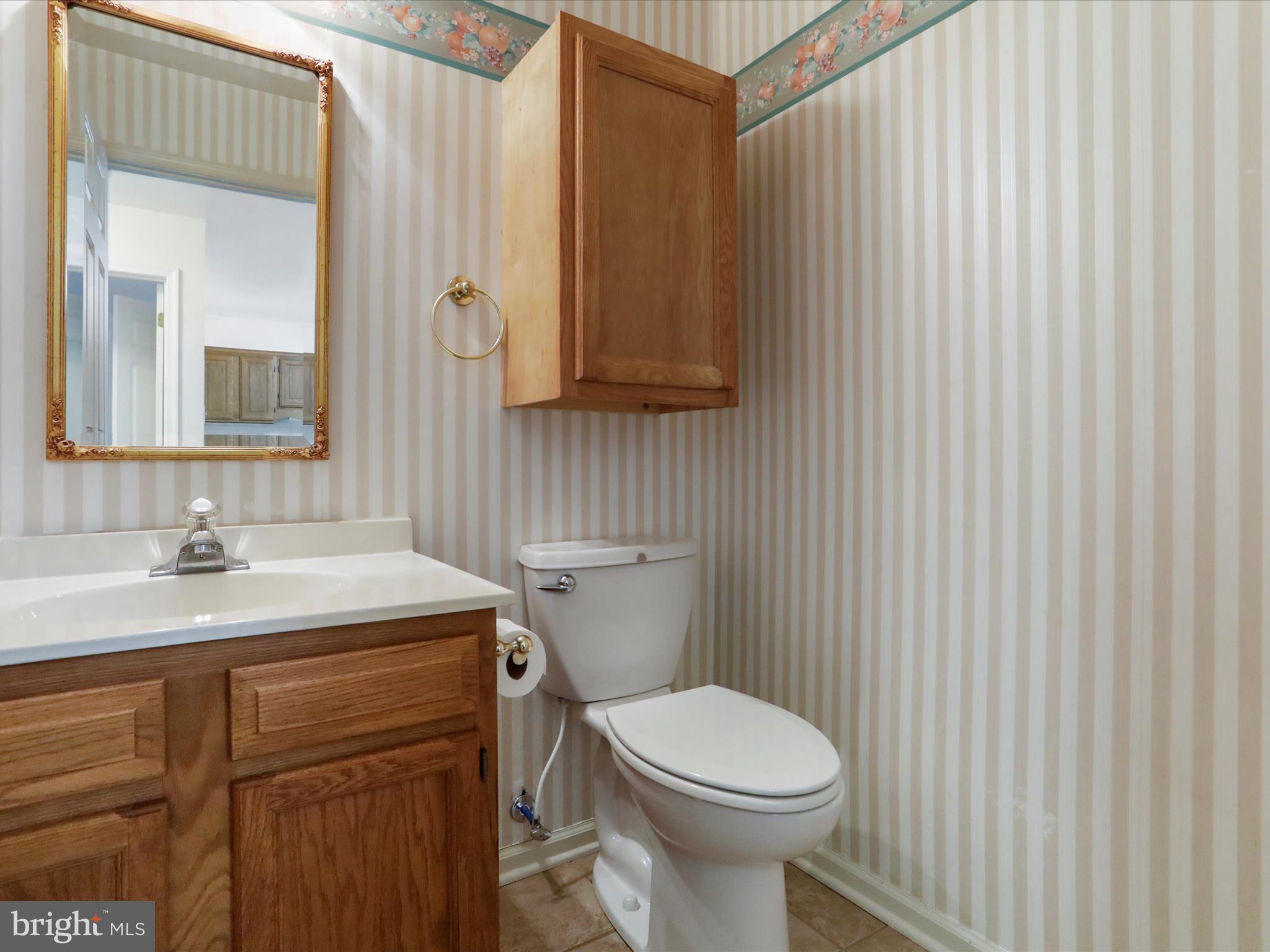 18016 Putter Drive Hagerstown, MD 21740 - Photo 18 of 26 a bathroom with a sink a toilet and mirror
