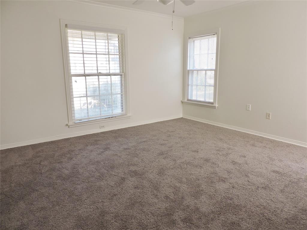 3425 Westcliff Road South Fort Worth, TX 76109 - Photo 13 of 22 Empty room with carpet and a ceiling fan