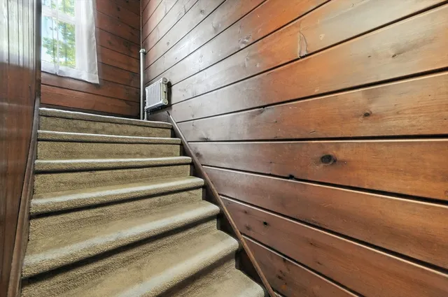 a close view of closet