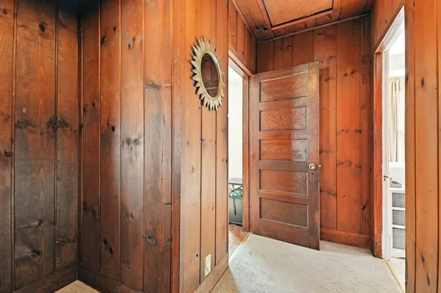 a bathroom with a shower and a tub