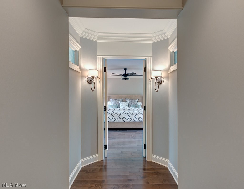34055 Old Kinsman Road Hunting Valley, OH 44022 - Photo 17 of 32 A beautifully detailed hallway introduces your arrival at the second floor master retreat.