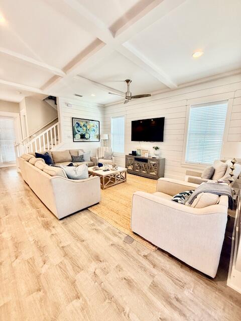 166 Cabana Trail Santa Rosa Beach, FL 32459 - Photo 3 of 23 a living room with furniture and a flat screen tv