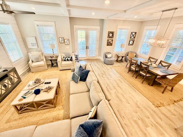 166 Cabana Trail Santa Rosa Beach, FL 32459 - Photo 9 of 23 a spacious bedroom with a bed a couch and a window