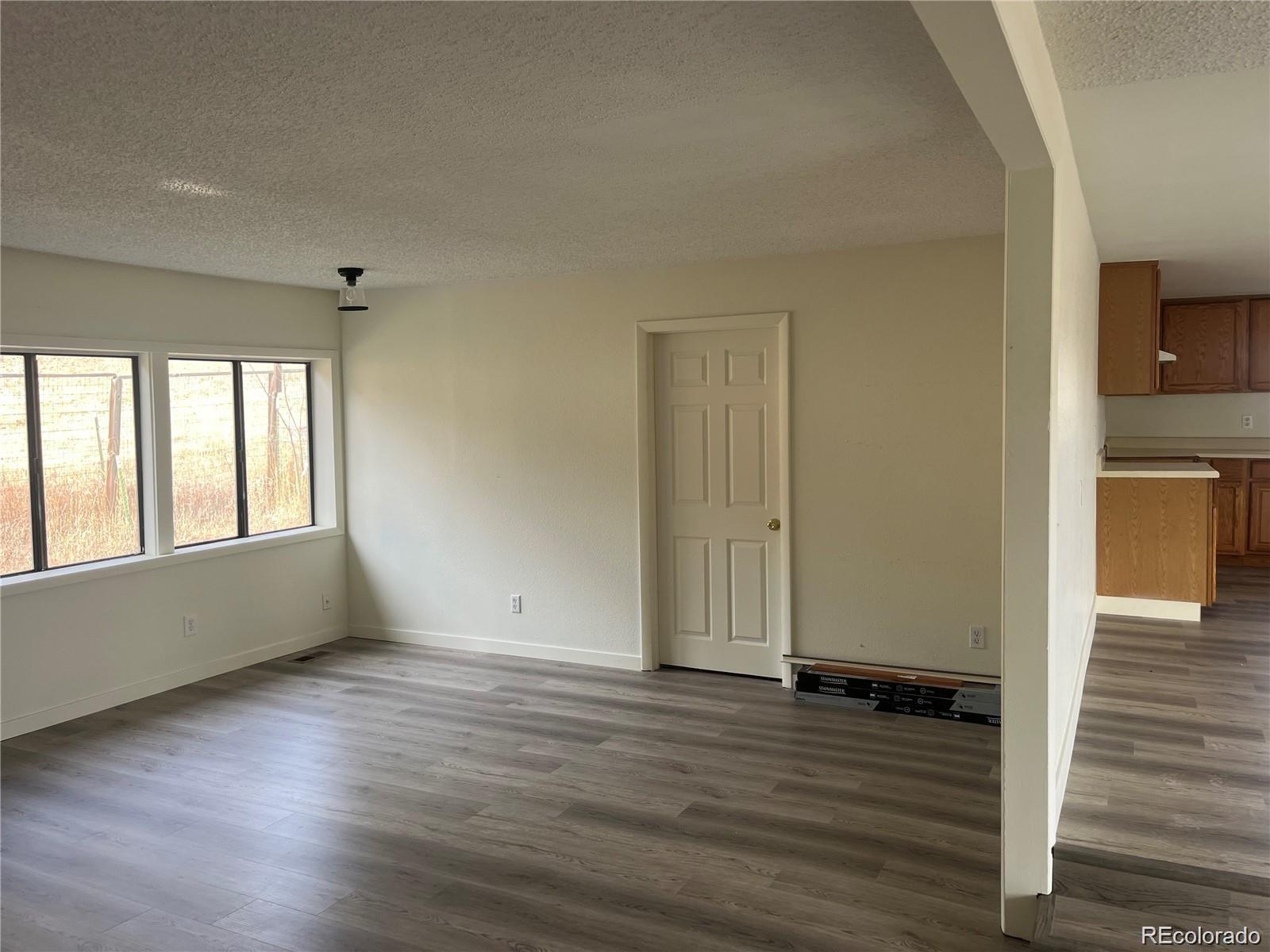 24395 Main Street Elbert, CO 80106 - Photo 6 of 26 an empty room with wooden floor and windows
