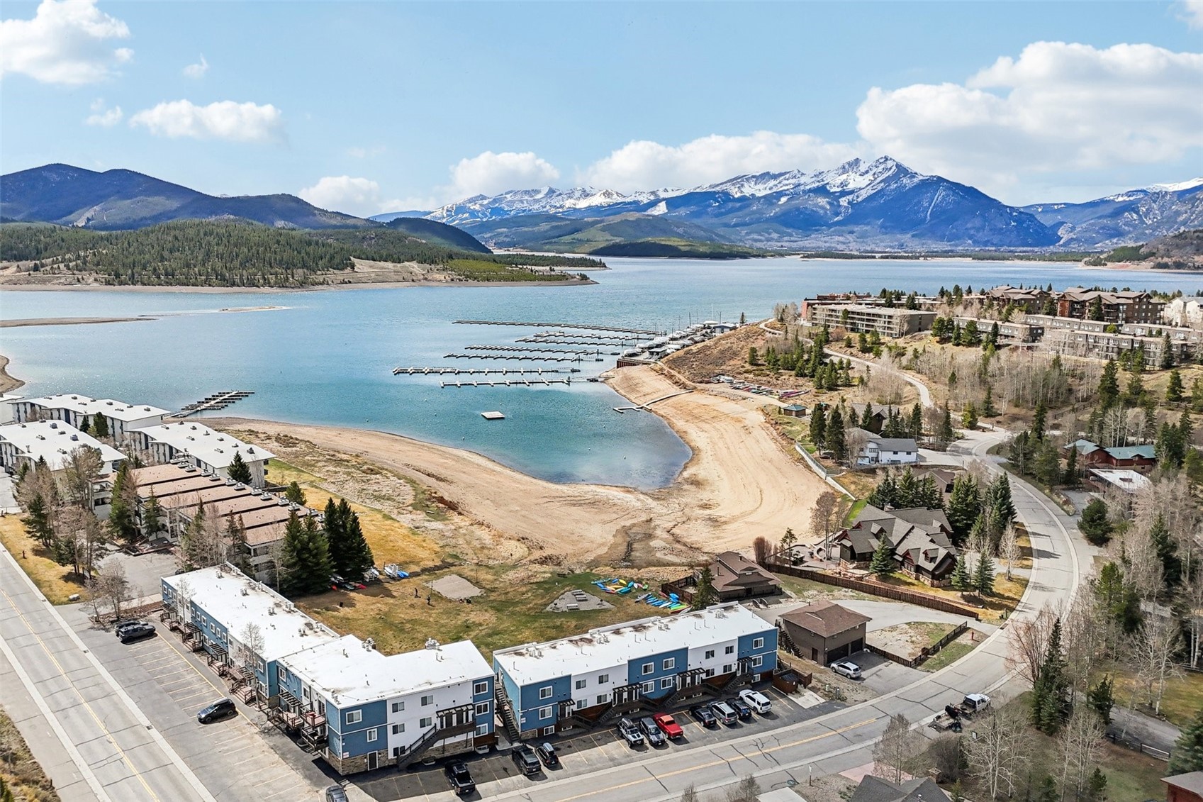 144 Gold Run Circle, Unit 17 Dillon, CO 80435 - Photo 27 of 38 a view of a lake with a mountain