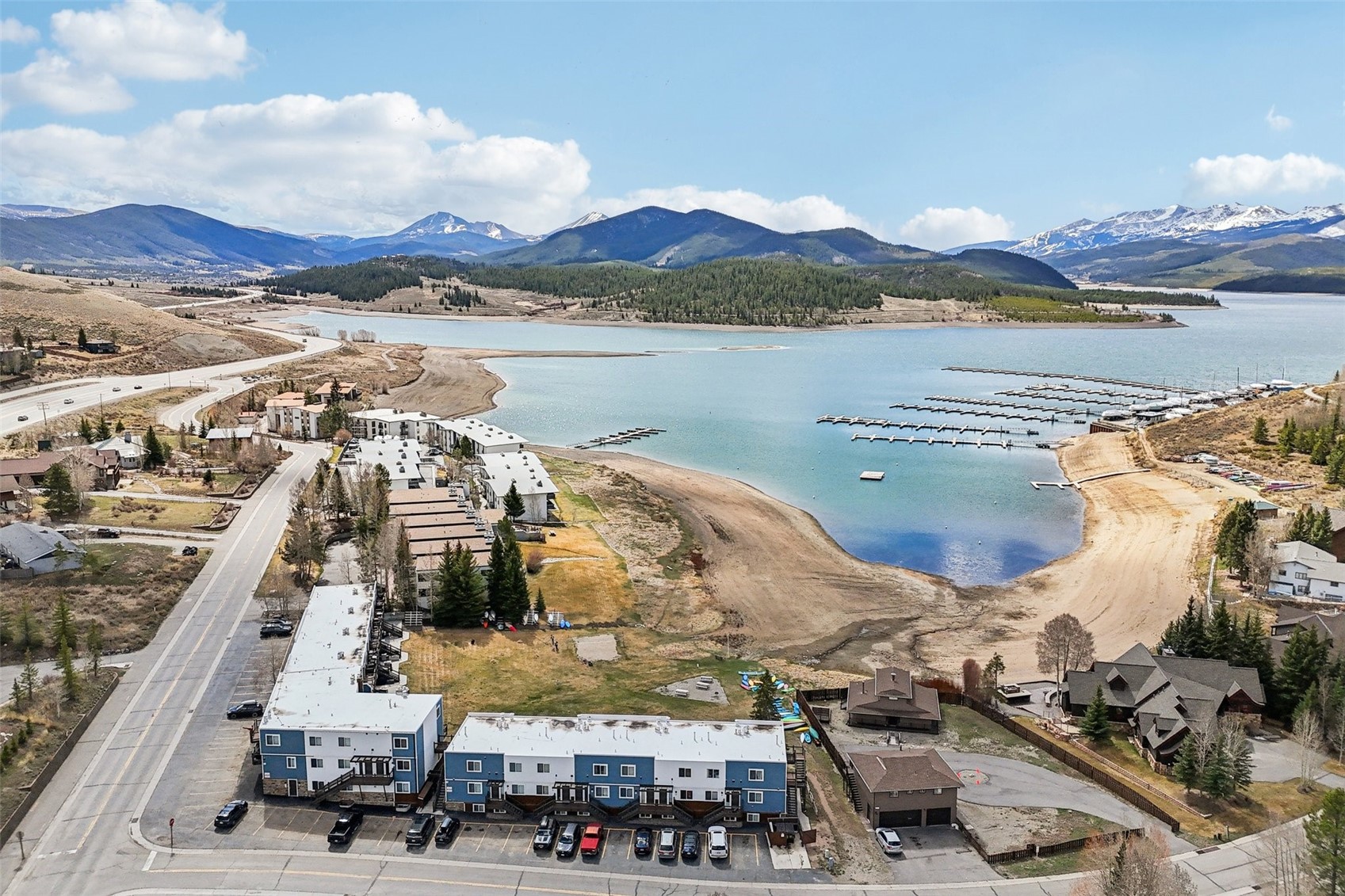 144 Gold Run Circle, Unit 17 Dillon, CO 80435 - Photo 28 of 38 a view of a city with lake
