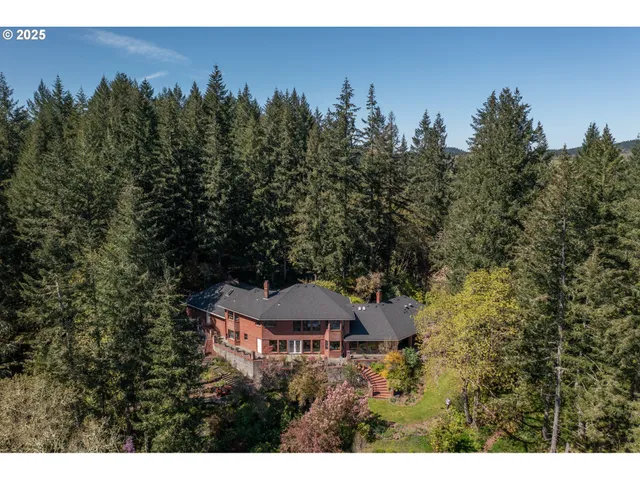 a view of city and mountain