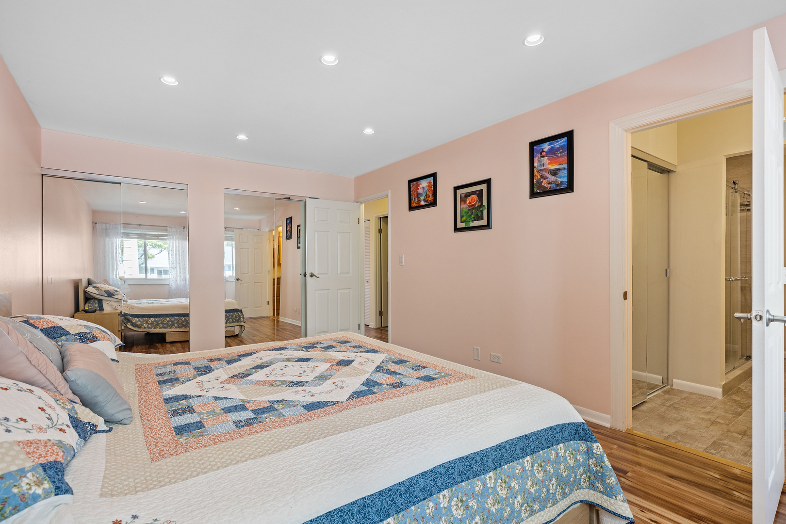 833 Swallow Street Deerfield, IL 60015 - Photo 15 of 37 a bedroom with a bed and a view of bathroom