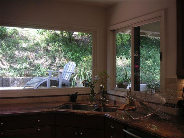 519 Fellowship Road Santa Barbara, CA 93109 - Photo 14 of 16 a kitchen view with a sink and sitting area