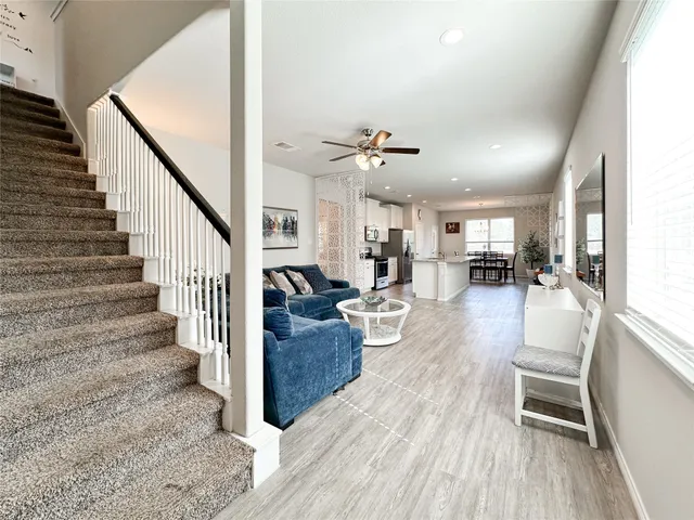 a bathroom with a sink vanity and a mirror