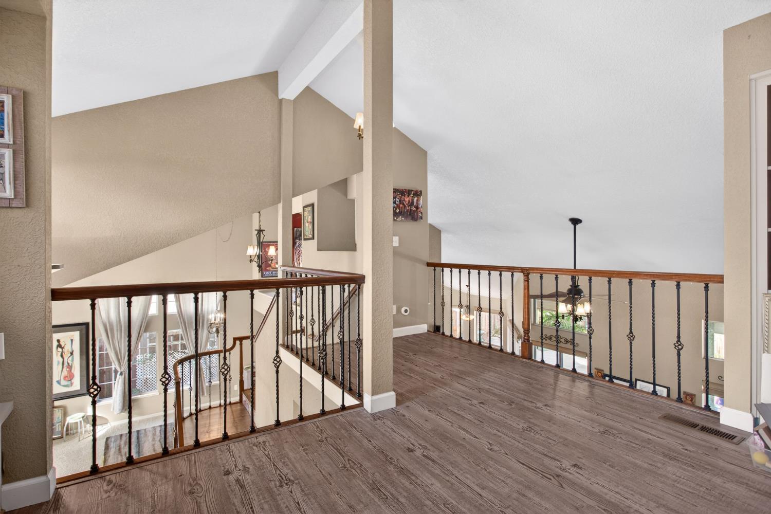 1224 Glenbrook Way Modesto, CA 95355 - Photo 17 of 49 a view of staircase with wooden floor and stairs