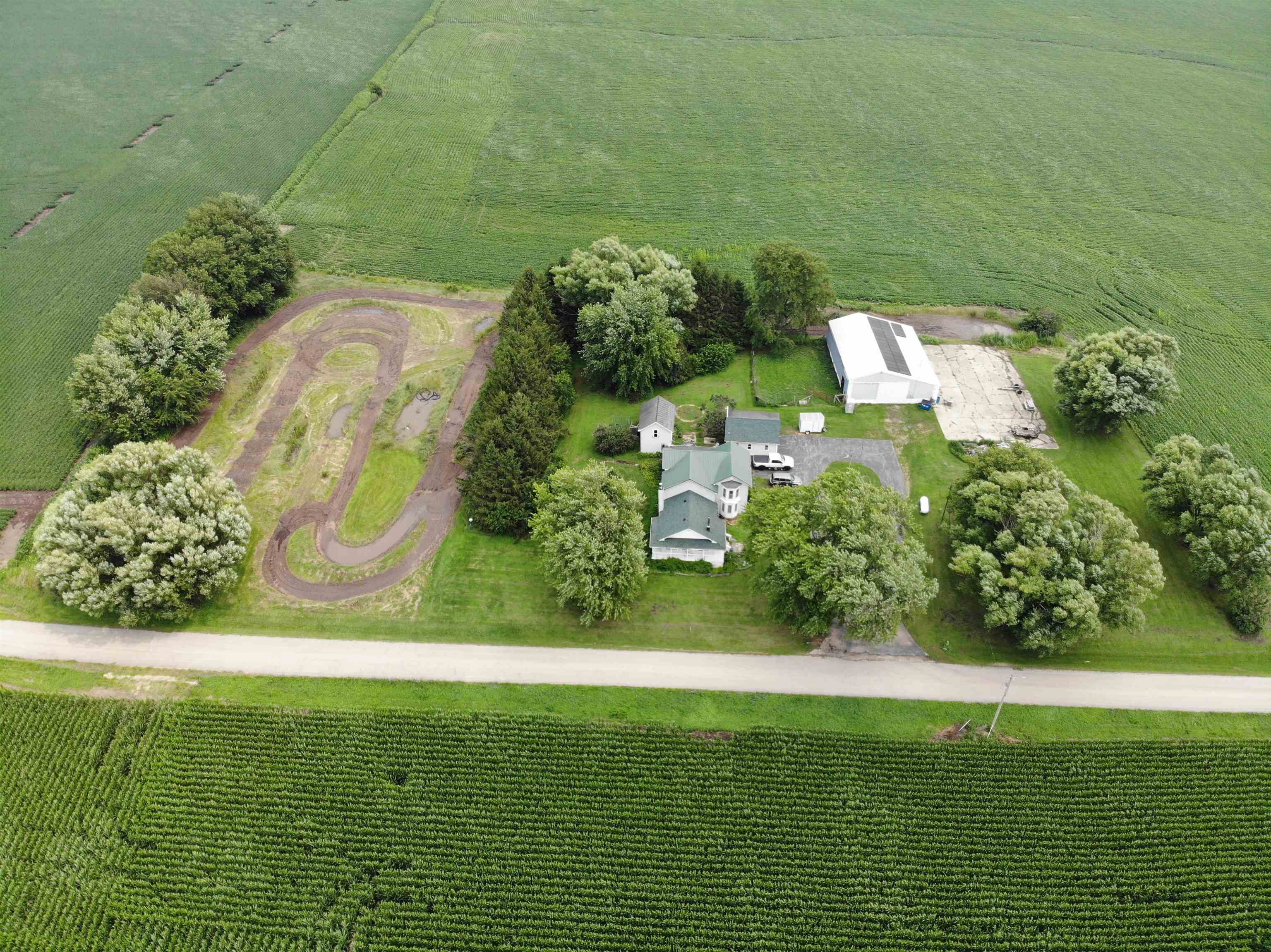2144 Swarts Road Dixon, IL 61021 - Photo 1 of 31 an aerial view of a house with a yard
