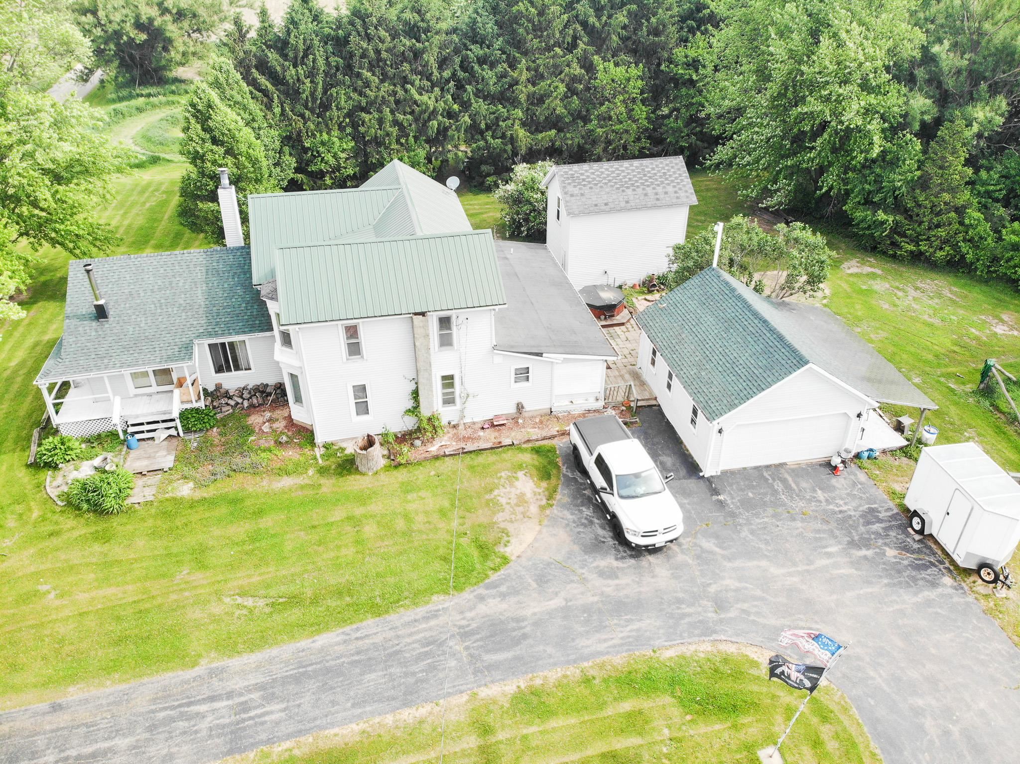 2144 Swarts Road Dixon, IL 61021 - Photo 24 of 31 an aerial view of a house with swimming pool